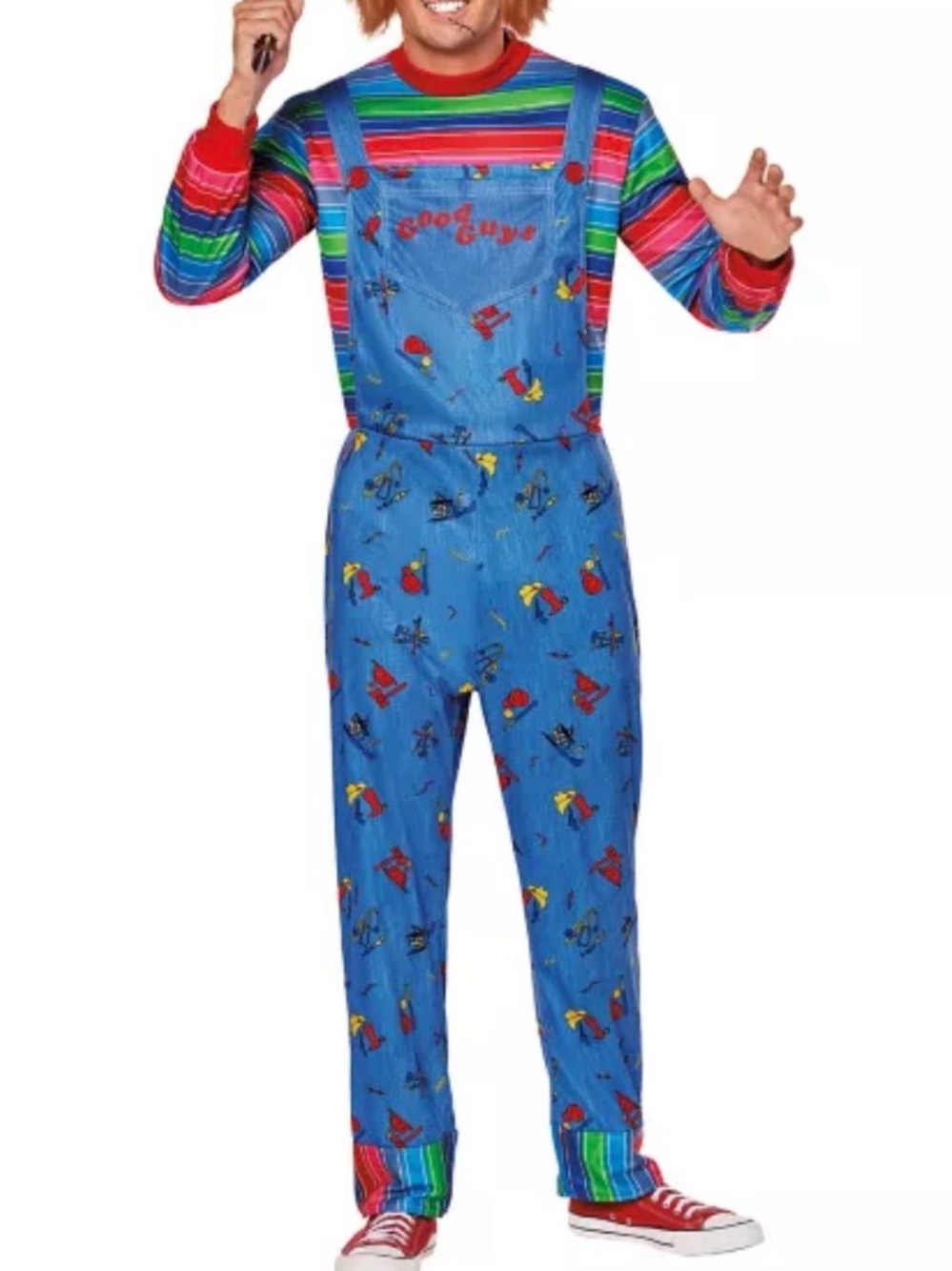 Spirit Halloween Adult Chucky Costume 
Size S/M